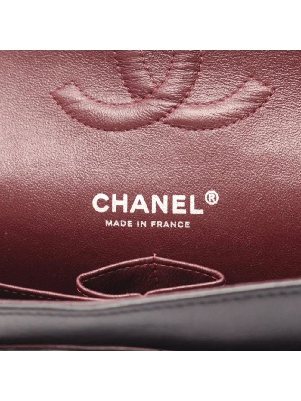 Chanel Shoulder Bag Quilted Double Flap Black Lambskin Chain